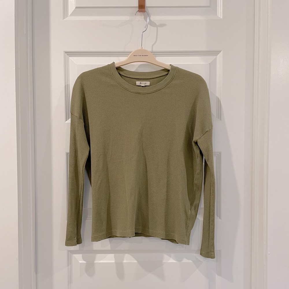 Madewell Olive thermal top